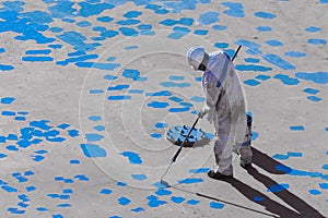 Young Seaman Painting His Ship