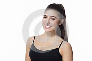 Young smiling fitness-girl