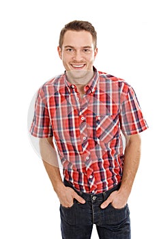 Young smiling & laughing man