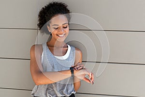 Young smiling woman