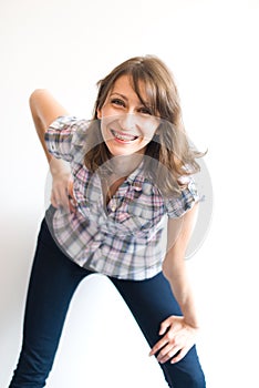 Young smiling woman portrait