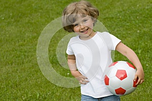 Young soccer player