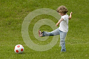 Young soccer player