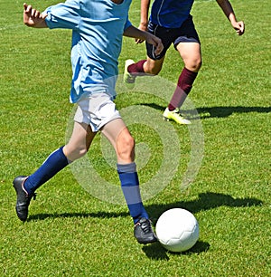 Young soccer players