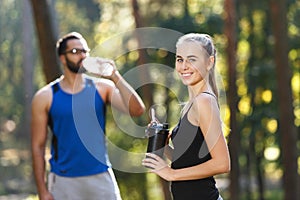 Young Sportish People On The Morning Running