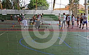 Young sportsmen practicing in Santo Andre