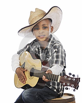 Young Strumming Cowboy