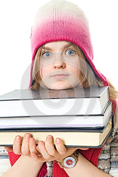 The young student with the books