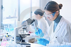 Young student in the research lab