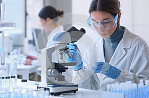 Young student in the research lab