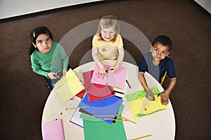 Young Students in Art Class