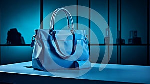 Young Style Blue Bag High Definition Photograph