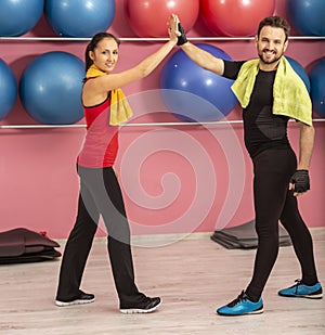 Young Succesful Couple in a Gym