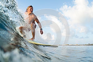 Young surfer