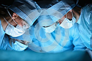 Young surgery team in the operating room