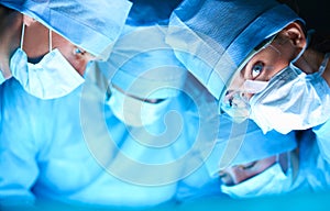 Young surgery team in the operating room