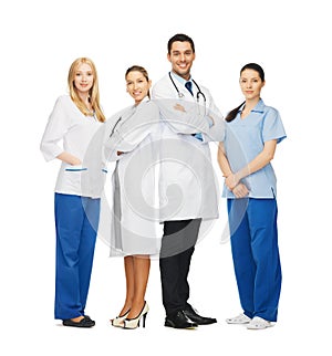 Young team or group of doctors