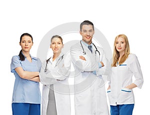 Young team or group of doctors