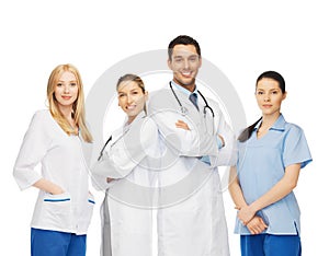 Young team or group of doctors