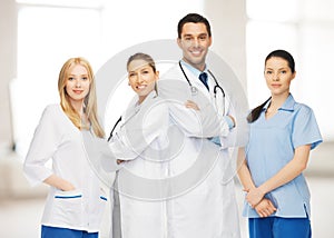 Young team or group of doctors