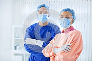 Young team of surgeon