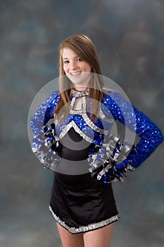 Young teen age cheer leader