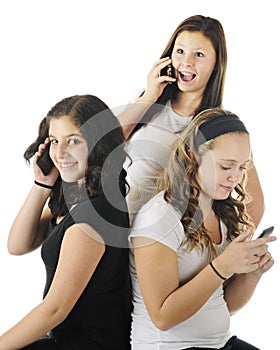 Young Teens Phoning