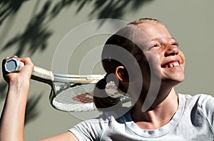 Joven tenis jugador 