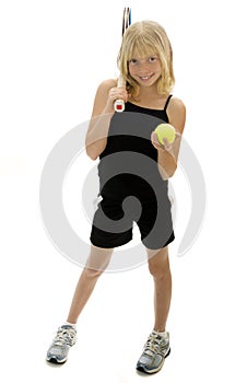 Joven tenis jugador 