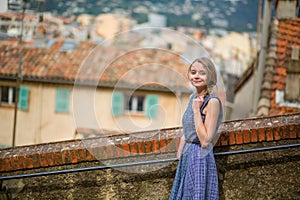 Young tourist on Le Suquet hill in Cannes