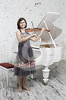 Young violinist photo