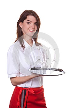 Young waitress photo