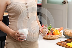 Young woman asian choose eating healthy food,eggs and milk