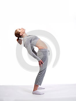 Young Woman Back Stretch