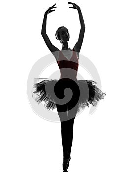 Young woman ballerina ballet dancer dancing