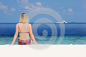 Young woman at the beach