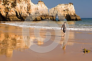 Young woman at the beach