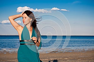 Young woman at the beach