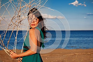 Young woman at the beach