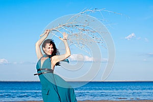 Young woman at the beach