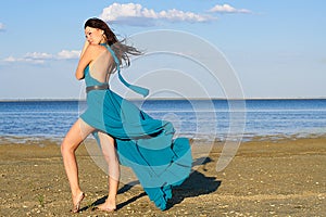 Young woman at the beach