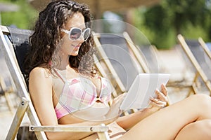 Young woman on the beach