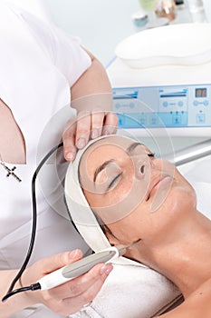 Young woman at beauty saloon