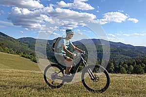 E-Mountainbiking, Great Fatra, Turiec Region, Slovakia