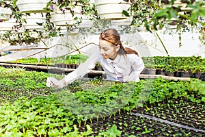 Young woman biologist