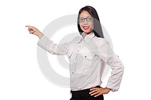 Young woman in business concept