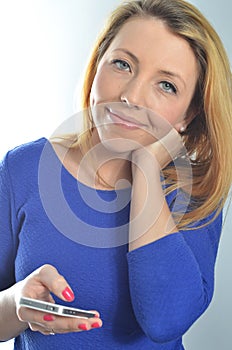 Young woman with cell phone