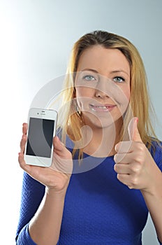 Young woman with cell phone