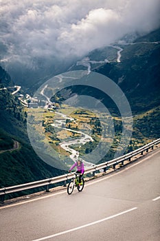 Young Woman Cycling