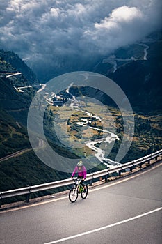 Young Woman Cycling